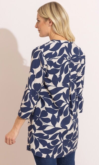 Anna Rose Printed Longline Blouse
