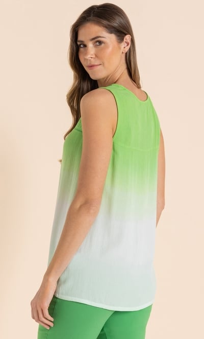 Embellished Dip Dye Sleeveless Top