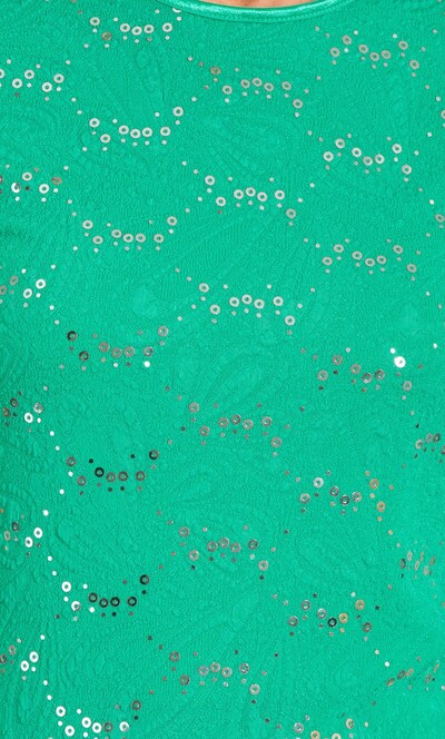 Anna Rose Textured Jersey Sparkle Top