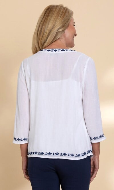 Anna Rose Embroidered Boho Cover Up