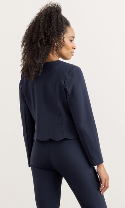 Scalloped Edge To Edge Jacket