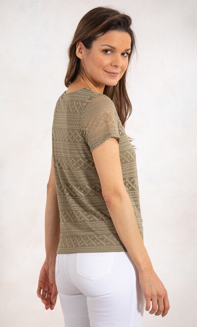 Short Sleeve Lace Top
