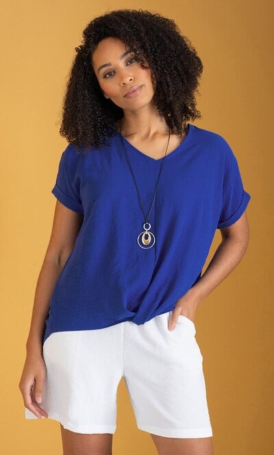 Twisted Hem Top