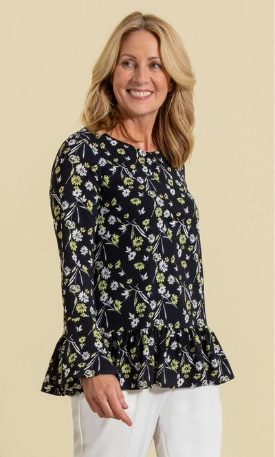 Anna Rose Floral Print Top