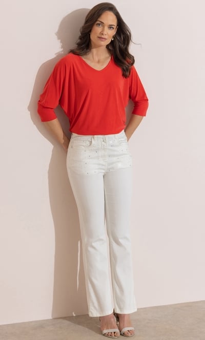 Embellished Kick Flare Jeans