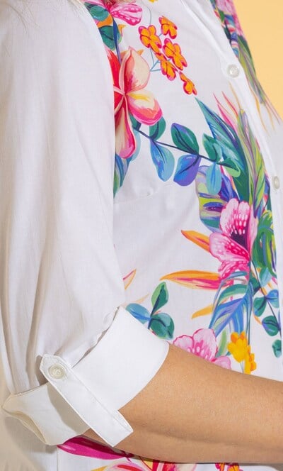 Anna Rose Bouquet Print Shirt