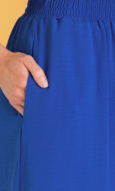 Wide Leg Pull On Trousers