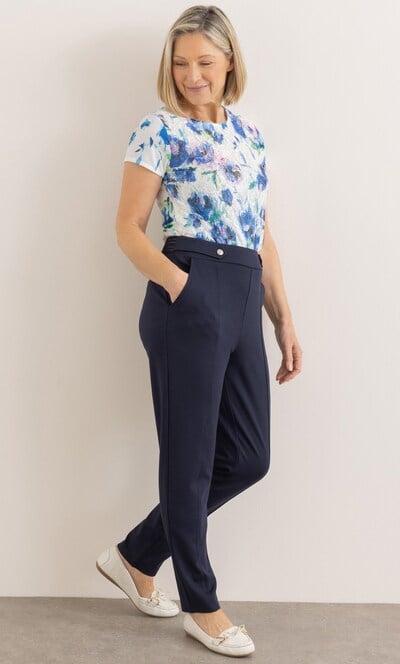 Anna Rose Ponte Slim Leg Trousers 25 inch