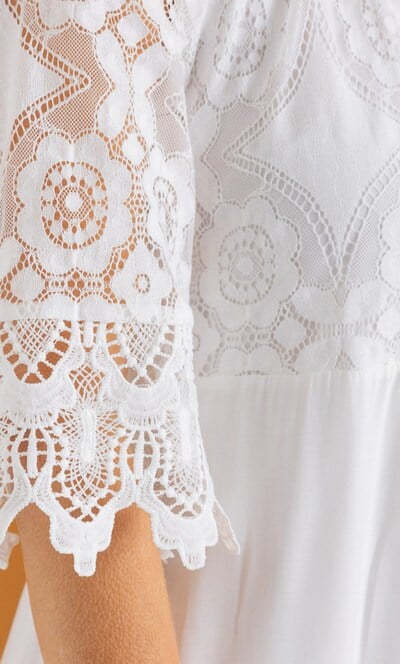 Lace Tiered Dress