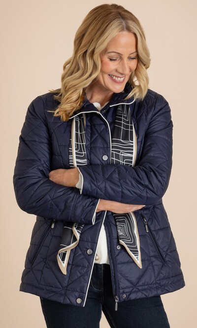 Anna Rose Scarf Trim Jacket