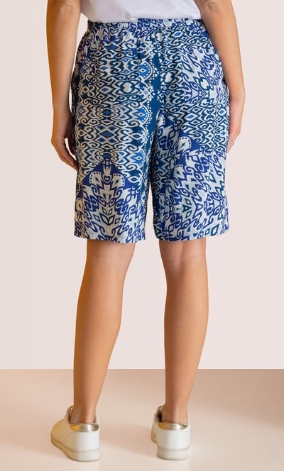 Printed Pull On Bermuda Shorts