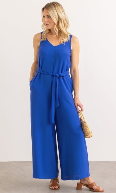 Sleeveless Wide Leg Jumpsuit