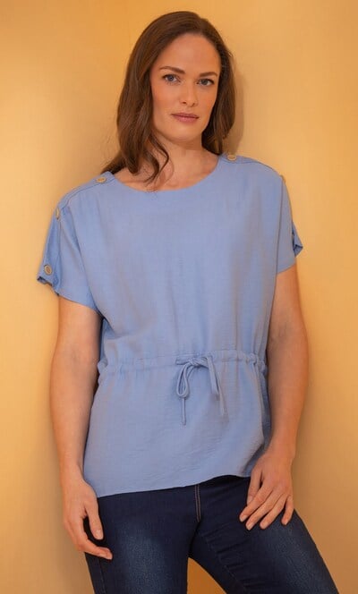 Drawcord Waist Top