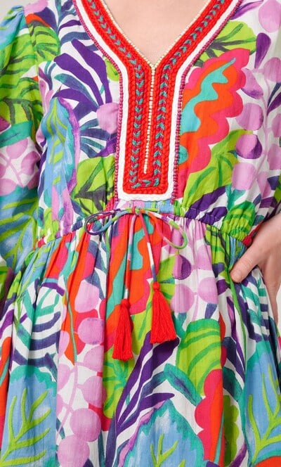 Printed Cotton Tunic Dress