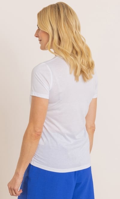 Embellished Printed Short Sleeve Top