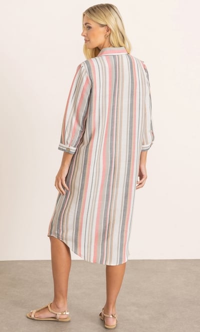 Striped Shirt Dress