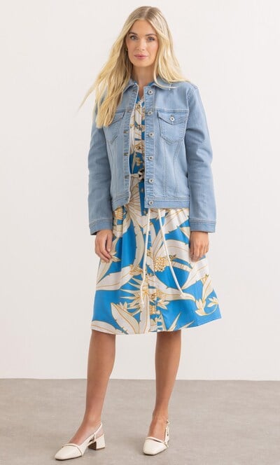 Cotton Blend Denim Jacket