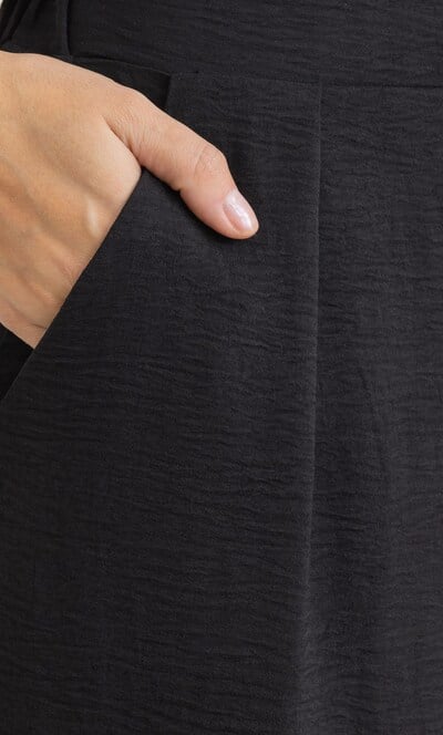 Textured Wide Leg Trousers