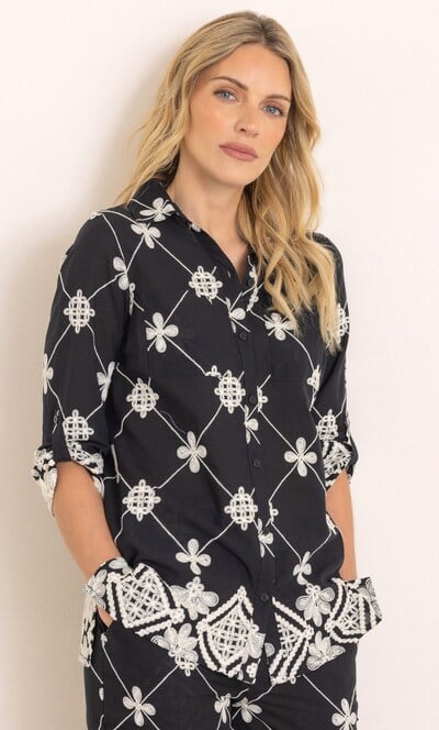 Embroidered Cotton Blouse