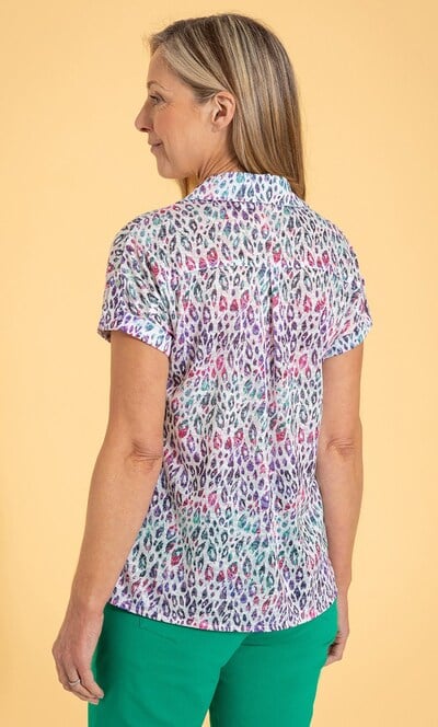 Anna Rose Animal Printed Blouse