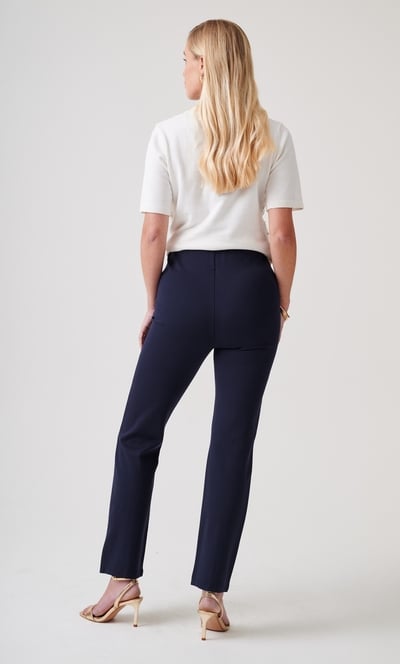 Embellished Straight Leg Pull On Trousers