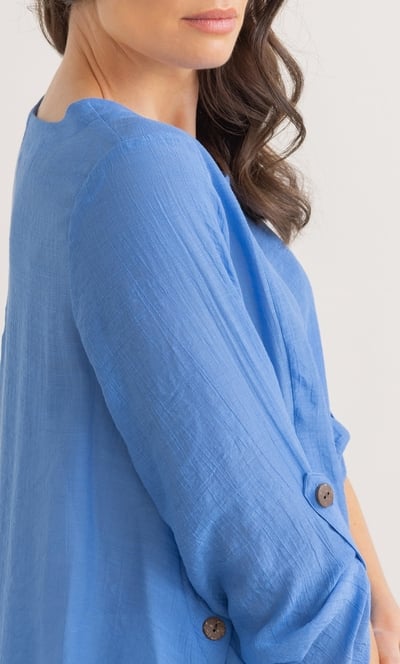 Dip Hem Pocket Tunic Top