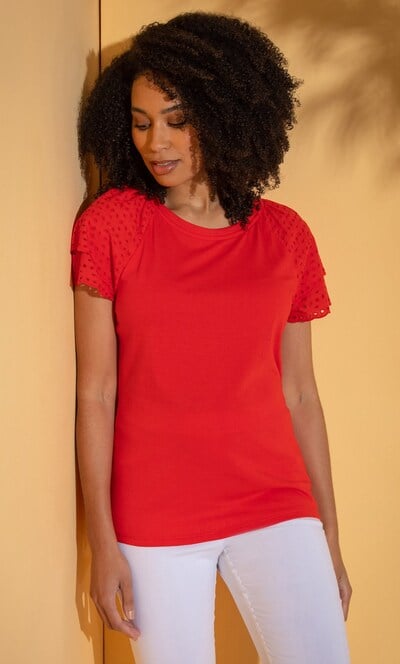 Layered Short Sleeve Top