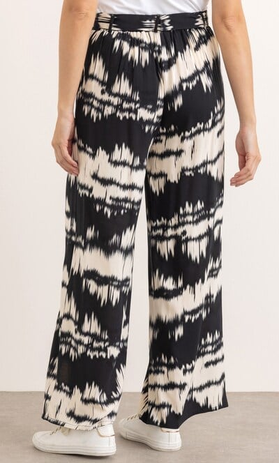 Printed Wide Leg Trousers