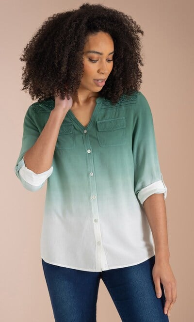 Embellished Dip Dye Shirt