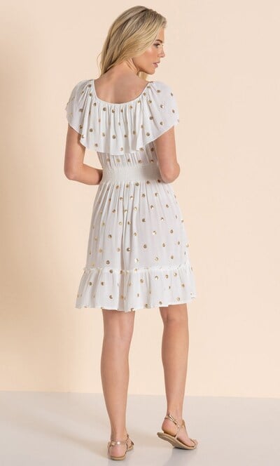 Embellished Spot Dress
