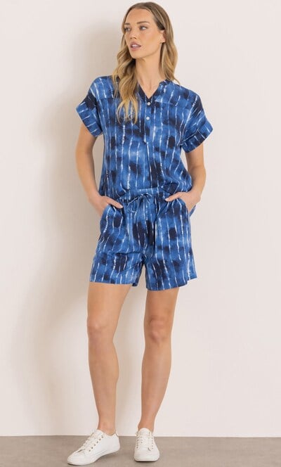 Tie Dye Pull On Shorts
