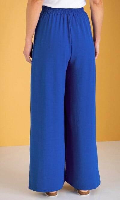 Wide Leg Pull On Trousers