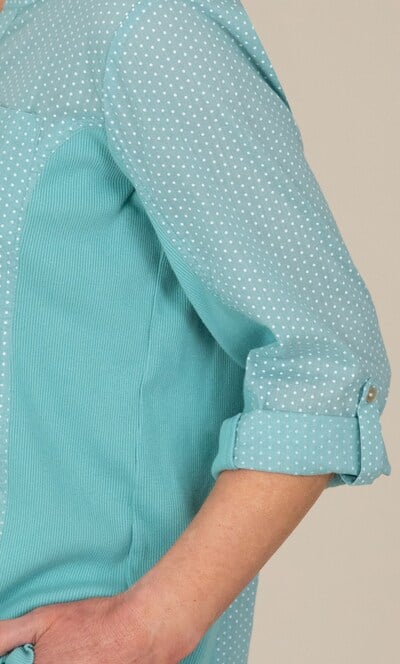 Anna Rose Spot Print Cotton Blouse