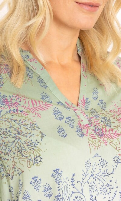 Print And Dip Dye Top