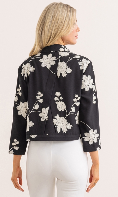 Embroidered Edge To Edge Jacket