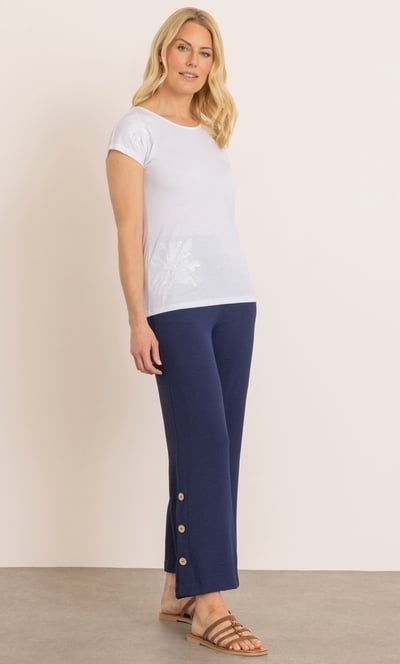 Sequinned Short Sleeve Jersey Top