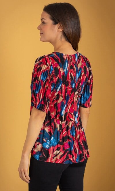 Print Pleated Top