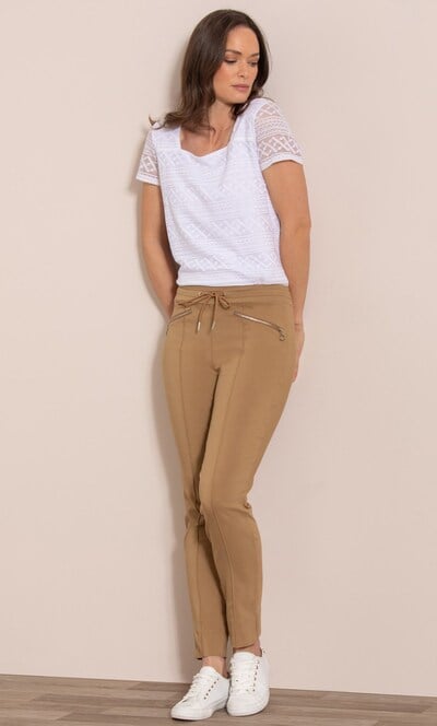 Slim Leg Pull On Trousers