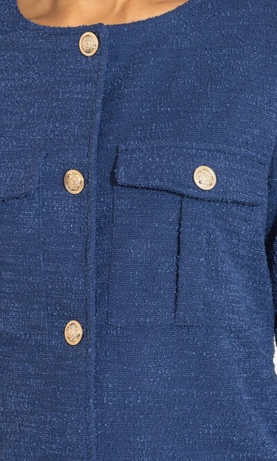 Boucle Bomber Jacket