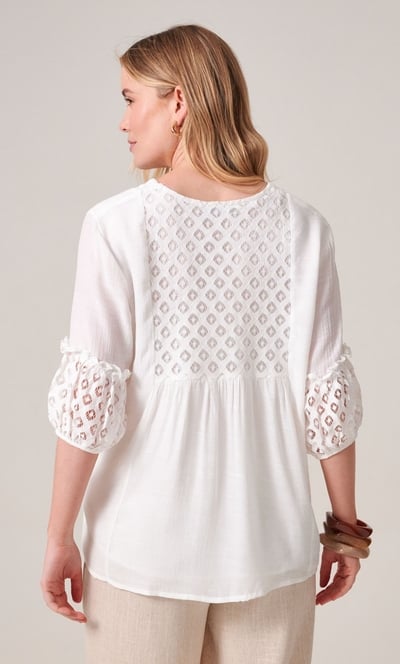 Lace Trimmed Top