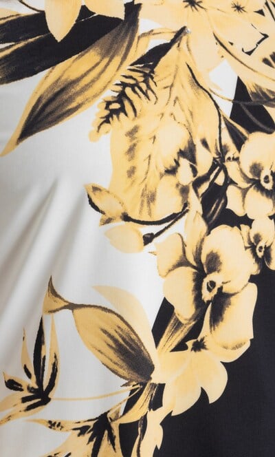 Anna Rose Embellished Floral Print Top