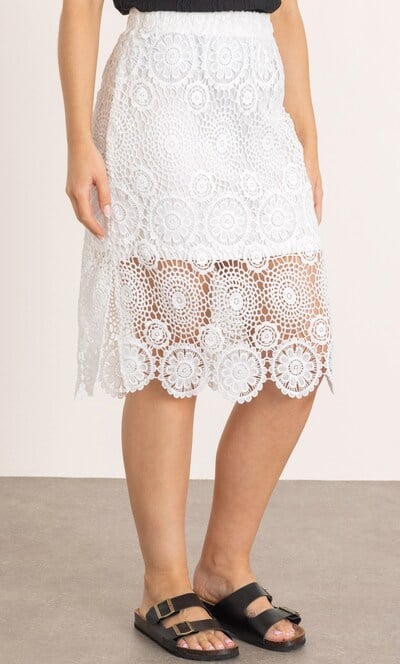 Crochet Pull On skirt