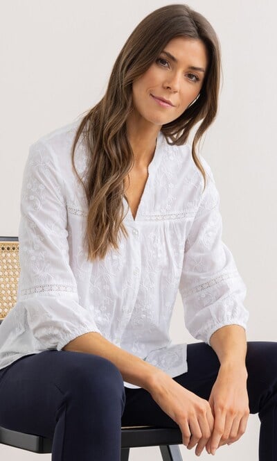 Embroidered Cotton Shirt