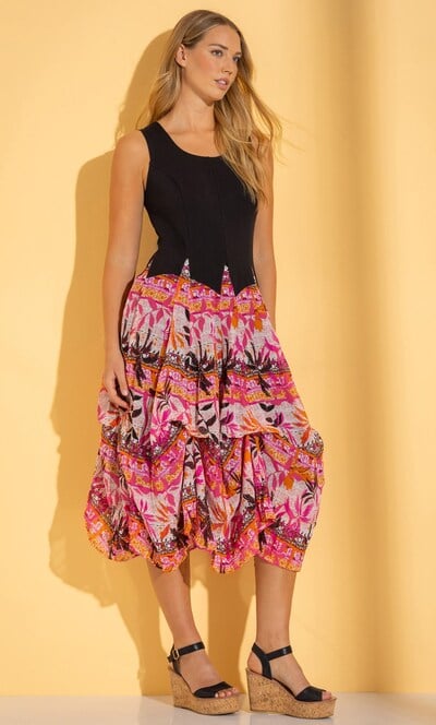 Sleeveless Parachute Dress