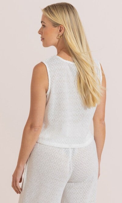 Knitted Sequin Tie Vest