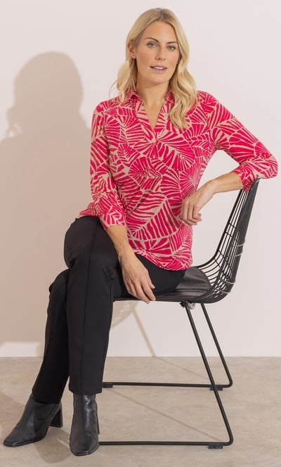 Anna Rose Printed Jersey Top