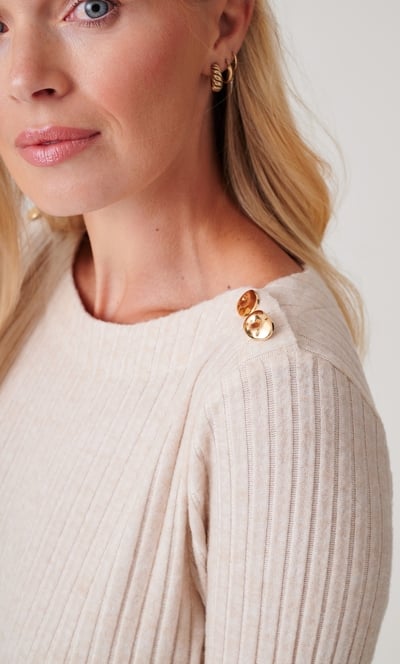 Lightweight Ribbed Knit Jumper
