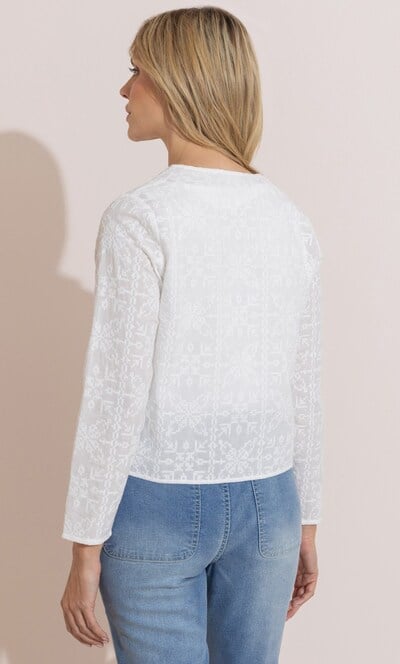 Embroidered Cotton Tie Cover Up