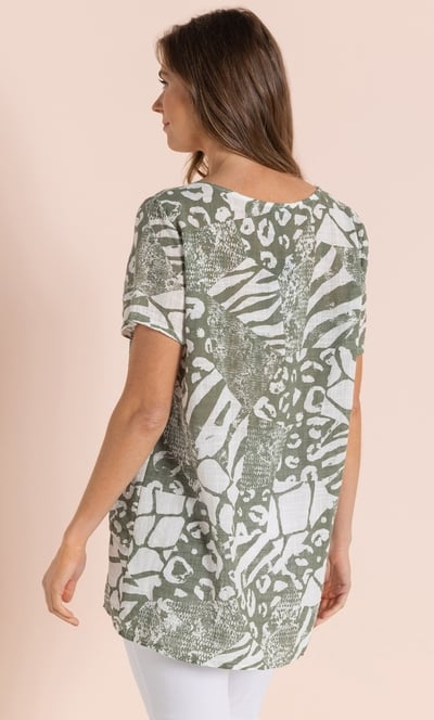 Oversized Printed Top