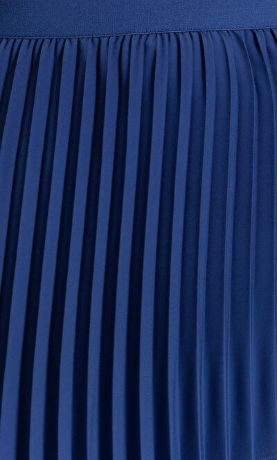 Ombre Pleated Midi Skirt